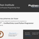 Mijn PCEP certificaat.